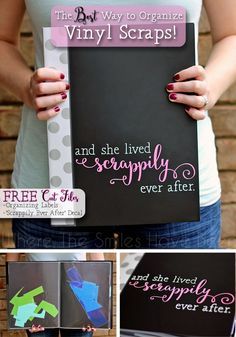 the best way to organize vinyl scraps free cut files
