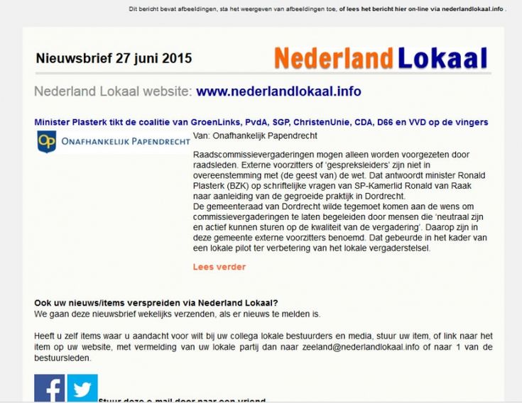 example of a newsletter