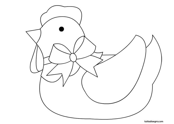 Gallina Pasquale Da Colorare - Tutto Disegni | Pasqua, Scarabocchi Zen, Galline