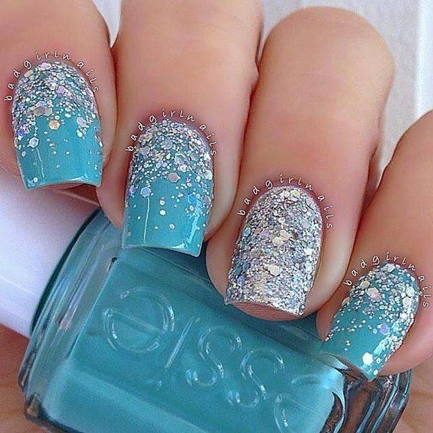 The 117 Best Nail Art Images On Pinterest Cute Nails, Nail Design Beautiful Photo Nail Art: 46 Awesome Wedding Aqua Nail Art - The 117 Best Nail Art Images On Pinterest Cute Nails, Nail Design