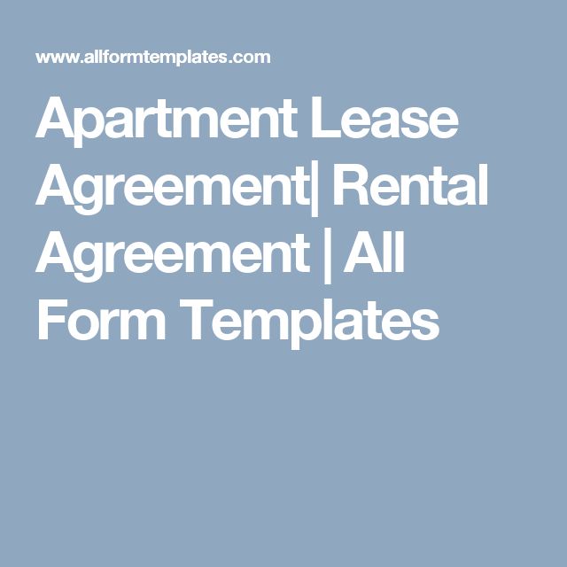 Apartment Lease Agreement Rental Agreement All Form Templates - microsoft rental agreement template Apartment Lease Agreement Rental Agreement All Form Templates - microsoft rental agreement template