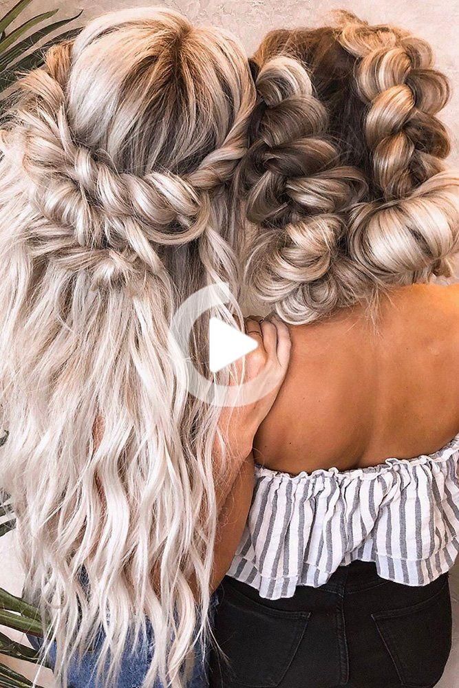 Wunderschone Hochzeit Frisur Brautjungfer Frisuren Brautjungfer Frisur Fr In 2020 With Images Long Hair Styles Hair Styles Amazing Wedding Rings