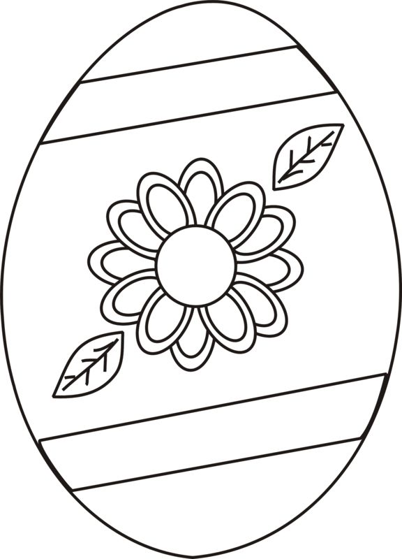 Download easter coloring pages | Easter Egg with Flower Coloring Page | Greatest Coloring Book | Easter ...