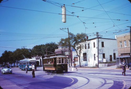 DC Transit Capital Traction 303 & 1569 at Mt. Rainier 1958 Orig