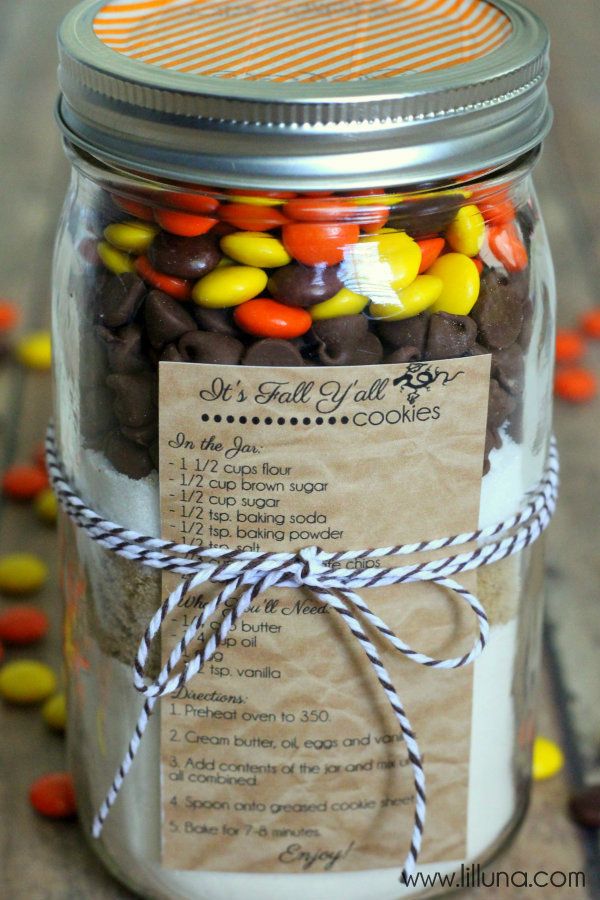 Best 25 Cookie In A Jar Ideas On Pinterest Cookies Fall Cookies In A Jar Gift So Cute Easy And Inexpensive Lilluna