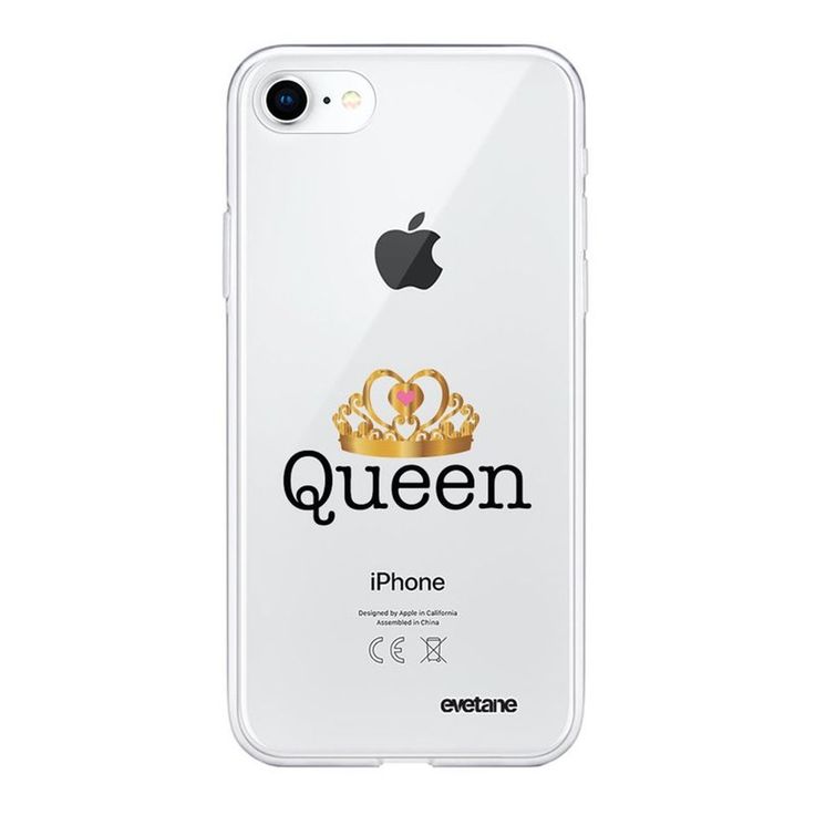 Coque Souple Iphone 7 Iphone 8 Souple Transparente Queen Motif Ecriture Tendance… Coque Souple Iphone 7 Iphone 8 Souple Transparente Queen Motif Ecriture Tendance…