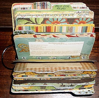 scrapbook cookbook i am going to make one for myself with my