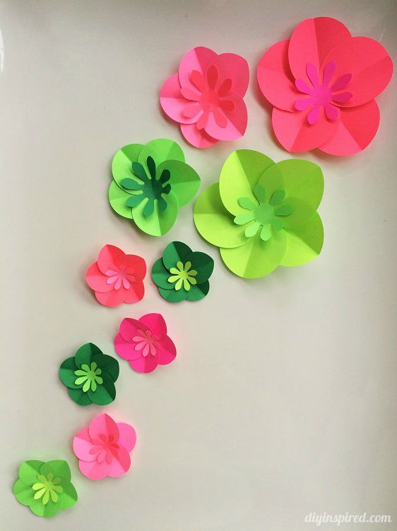 easy diy paper flowers tutorial easter spring diy ideas paper hibiscus flower paper punch