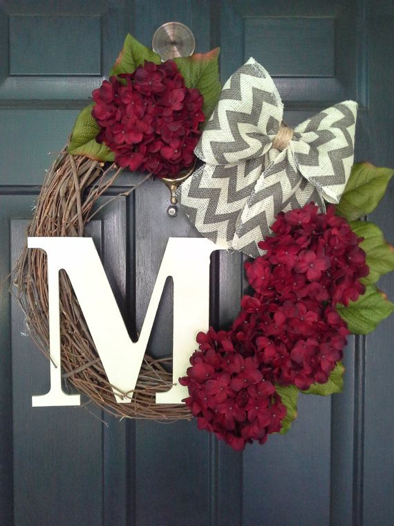 Front Door Wreath Hydrangea Burlap Grapevine Front Door Wreath Hydrangea Burlap Grapevine French Country Bow Sewing Diy Projects Pinterest Wreaths And