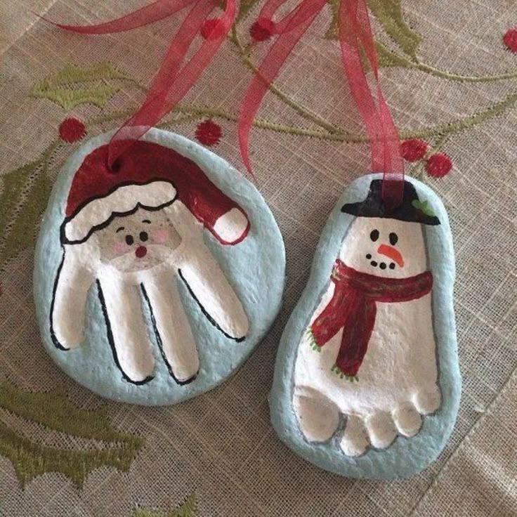 Père Noël et Bonhomme de Neige en pâte de sel - Brico enfant - Trucs et Brico...