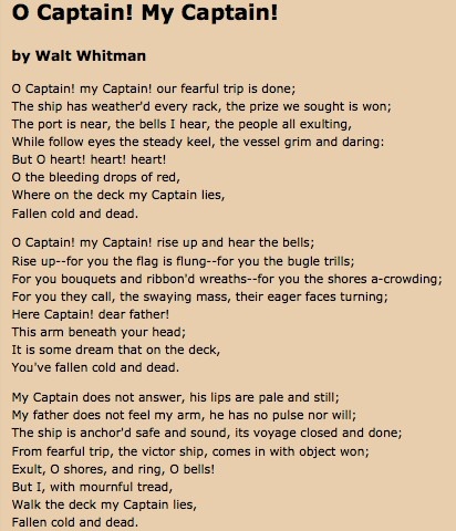 Walt whitman funny essay