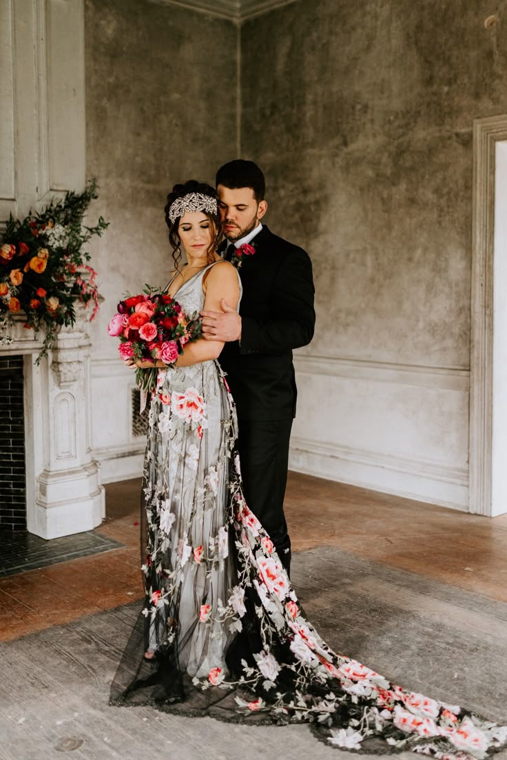 Barnsley Manor Bensalem PA. Claire Pettibone wedding dress. black