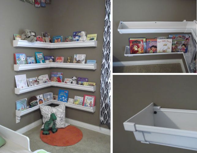 Different Bookshelves best 25+ gutter bookshelf ideas on pinterest | rain gutter shelves Different Bookshelves best 25+ gutter bookshelf ideas on pinterest | rain gutter shelves