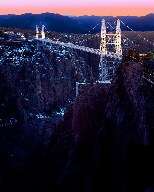 The Royal Bridge is the highest suspension bridge in North
