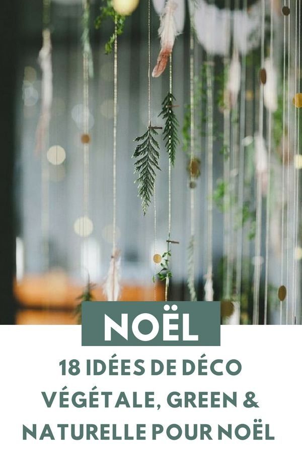 18 Idées de Décoration de Noël Nature, Végétale & Green