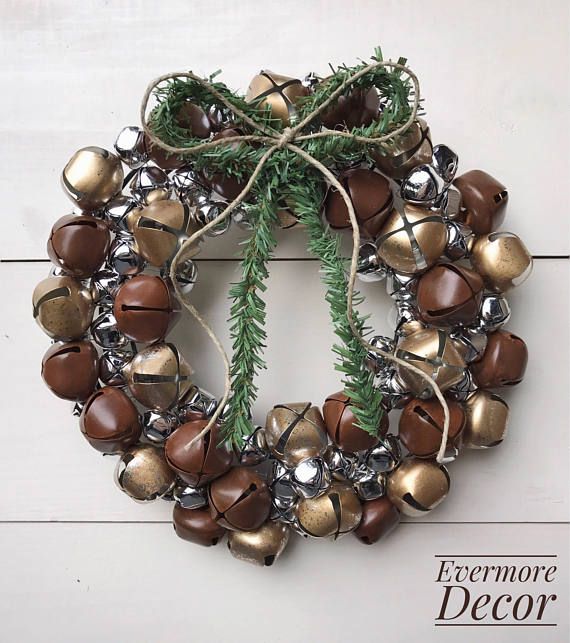 Giant XMAS Silver Jingle Bell Wreath Window Christmas Hanging Door Decoration Giant XMAS Silver Jingle Bell Wreath Window Christmas Hanging Door Decoration