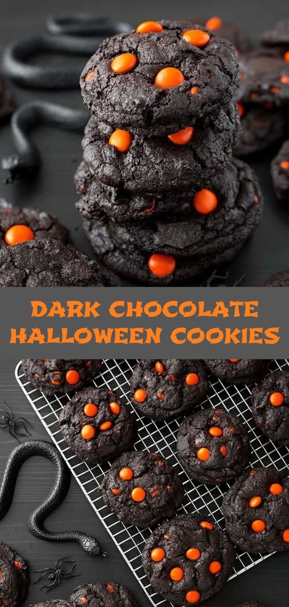 DARK CHOCOLATE HALLOWEEN COOKIES