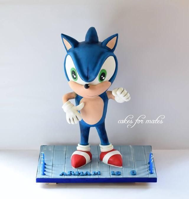 Sonic Cake Topper Tutorial Sonic Cake Topper Tutorial