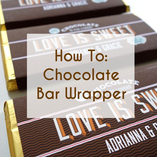 personalized chocolate bars wrapper