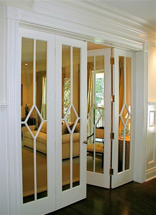 Mirrored French Doors Mirrored French Doors