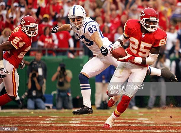 Safety Greg Wesley Of The Kansas City Chiefs Intercepts A Pass In