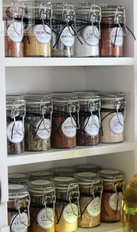 jars with labels