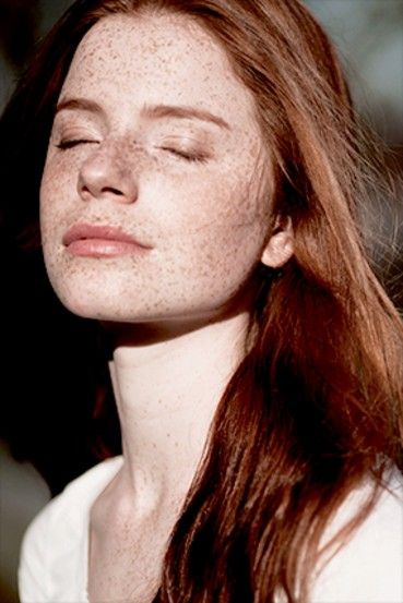 Natural freckles shared drunk