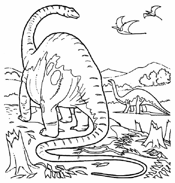 Brontosaurus Dinosaur Coloring Pages brontosaurus.gif (737×773) Dinosaur coloring pages