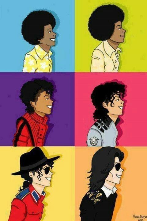 Michael Thru The Years Michael Jackson Art Image