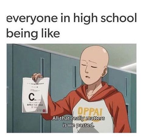 #anime #onepunchman #saitama #meme #funny #school #relatable | Memes & Funnies | Memes, Anime ... Saitama Meme Love