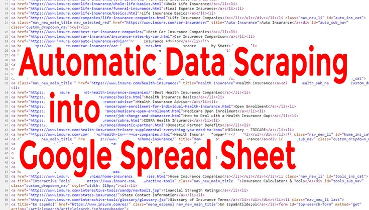 How to Extract data from website using Google Sheets | Google sheets