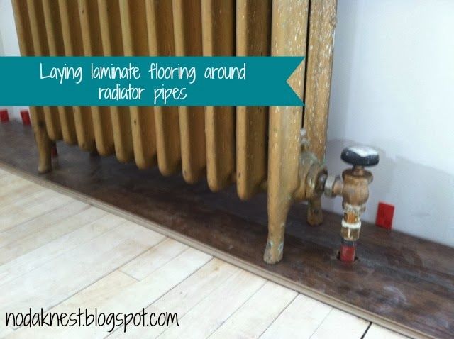 Laying Laminate Flooring Around Radiator Pipes Diy Radiator Pipes Diy Flooring, How To Lay Flooring Around Radiators