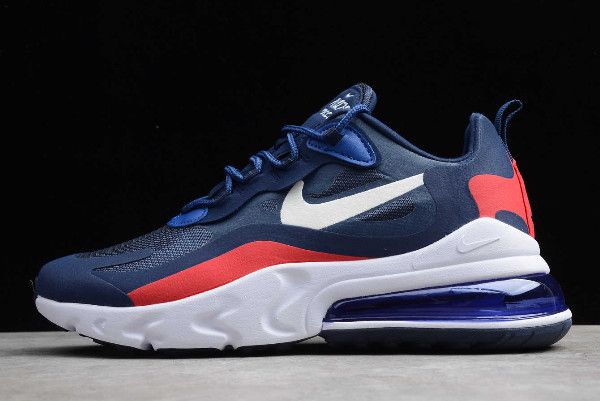 2019 Nike Air Max 270 React Navy BlueWhite Red AT6174 004 2019 Nike Air Max 270 React Navy BlueWhite Red AT6174 004