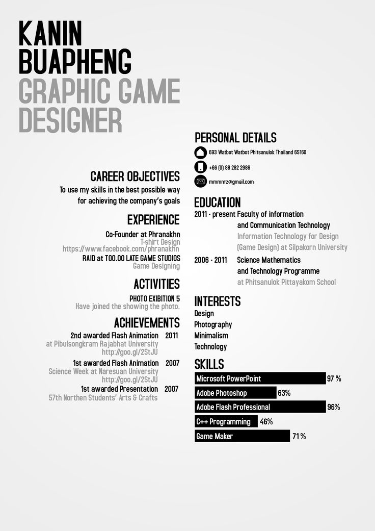 curriculum vitae and resumes