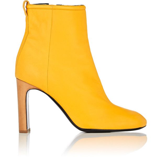 yellow booties women