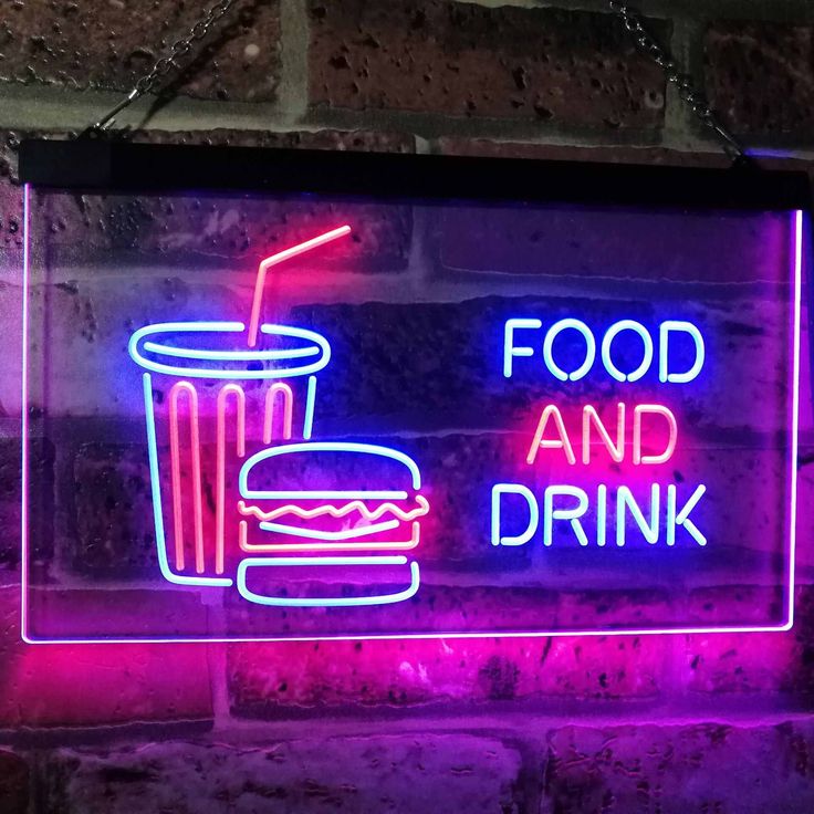 Soda Burgers Food and Drink LED Neon Light Sign in 2021 Neon light Soda Burgers Food and Drink LED Neon Light Sign in 2021 Neon light