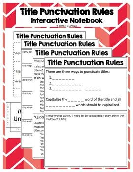 punctuation title