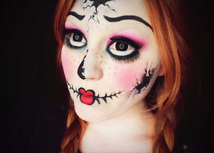 Creating Your Doll Face Oct 22 Porcelain Doll Halloween Makeup Tutorial. Rebecca Shores. Tutorial. Hey guys! Today I have another Halloween tutorial. This time its going to be porcelain doll inspired. This is a fun, wide eyed and flawless skin look that's perfect if you're wanting a doll-esque look for Halloween.