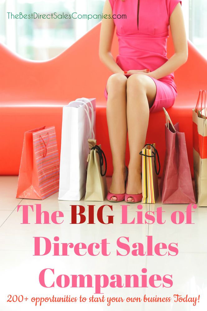 huge list of direct sales companies offering consultants the