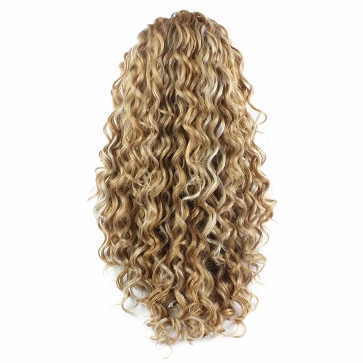 Curly long hair sissy blonde