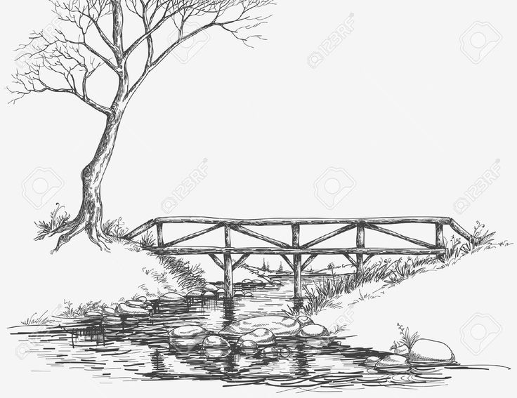 D Line Drawings Ikea : Pencil line drawing river google search spring