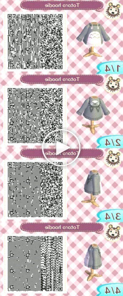 QR code Totoro hoodie Animal Crossing New Ideas | Animal crossing new