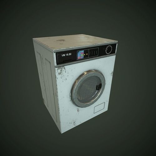 Pin By Salex On Pixilation Style Guide Old Washing Machine Pbr 3d Model