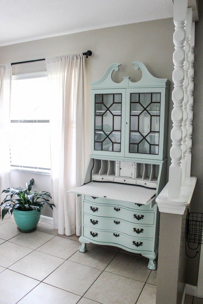 Home Project Secretary Desk Makeover Painted Home Project Secretary Desk Makeover