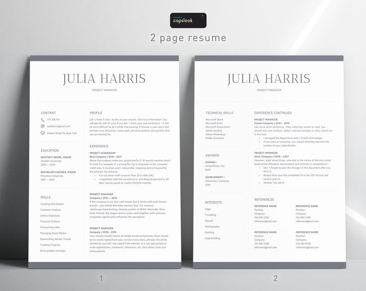 CV Template + Cover Letter | Professional and Creative Resume | Teacher Resume | Word Resume Digital Instant Download | THINK OF A RESUME AS SELF-ADVERTISEMENT!