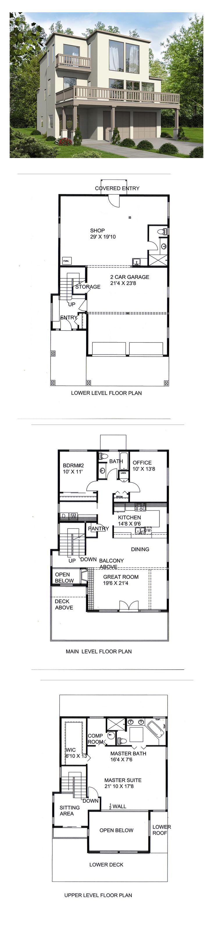 50 best Contemporary House Plan images on Pinterest | Contemporary ... 50 best Contemporary House Plan images on Pinterest | Contemporary ...