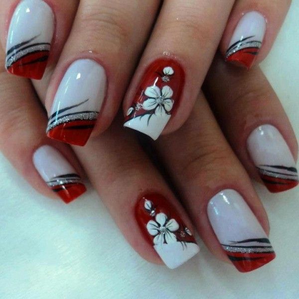Best 25+ Red And White Nails Ideas On Pinterest Red Nail Art NICE NAILS - Best 25+ Red And White Nails Ideas On Pinterest Red Nail Art