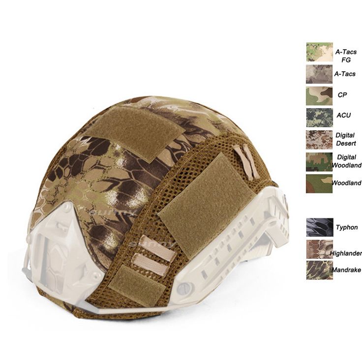 Asian camouflage helmet cover