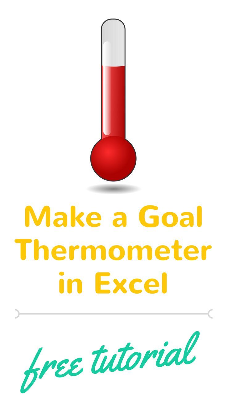 free excel tutorial learn how to create a goal thermometer in excel
