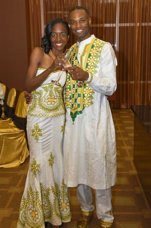 African-inspired wedding gown and groom's attire by TeKay Designs | African  fashion, African inspired, African inspired wedding